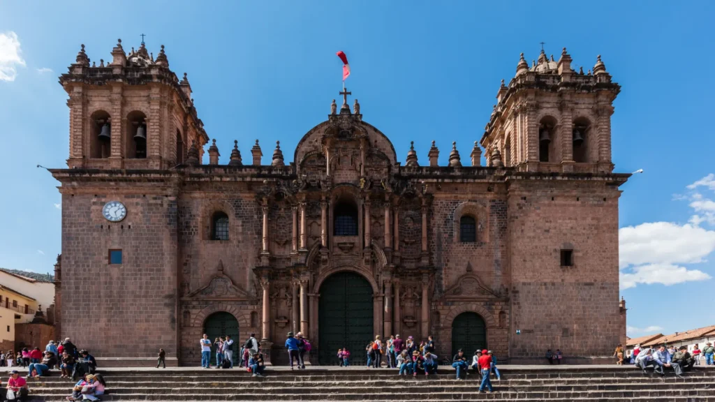 The historic María Angola bell in the tower of the Cusco Cathedral.